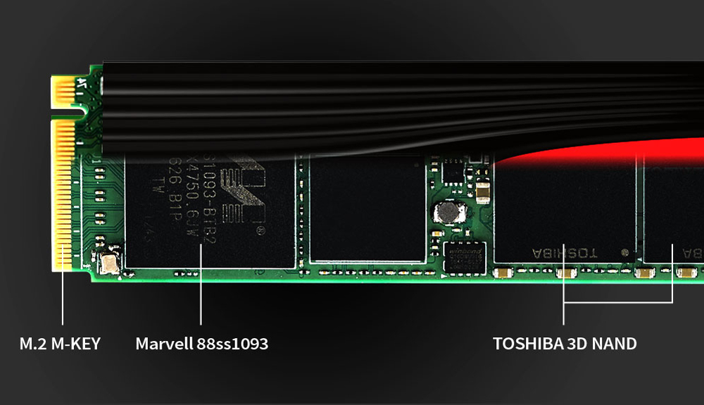 Plextor M9Pe M.2 2280 1TB NVMe PCI-Express 3.0 x4 3D NAND Internal