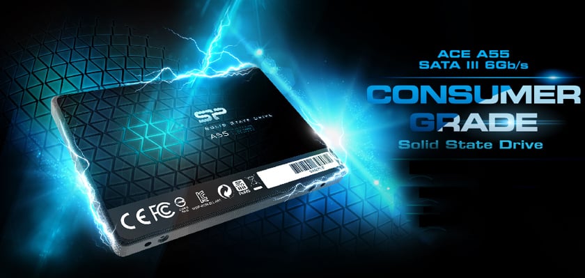Silicon Power Ace A55 2.5 128GB SATA III 3D TLC Internal Solid State Drive  (SSD) SU128GBSS3A55S25AE