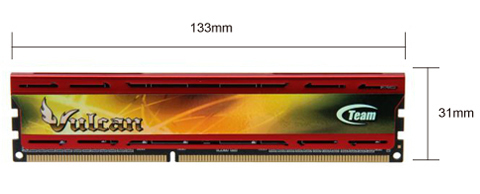 the dimensions of the memory module