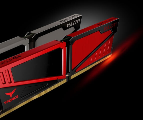 Team T-Force Vulcan 8GB DDR4 2400 (PC4 19200) Desktop Memory Model