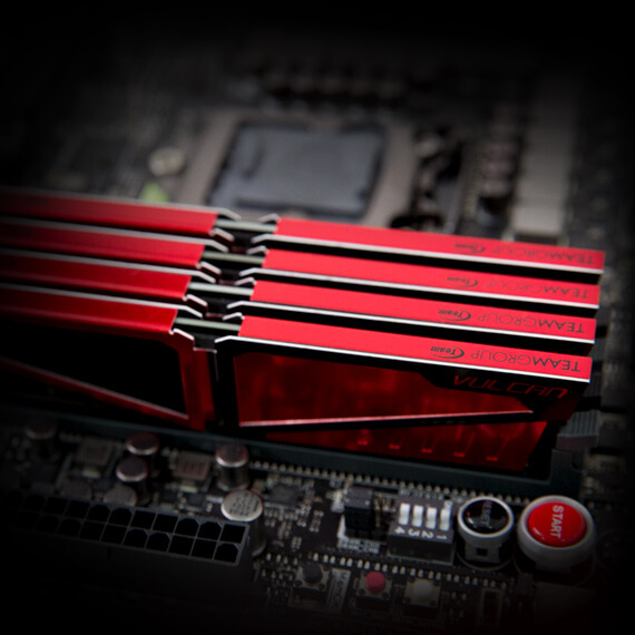 Team T-Force Vulcan 8GB DDR4 2400 (PC4 19200) Desktop Memory Model