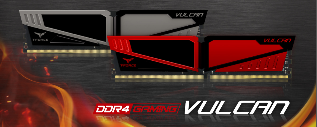 Team T-Force Vulcan 8GB DDR4 2400 (PC4 19200) Desktop Memory Model