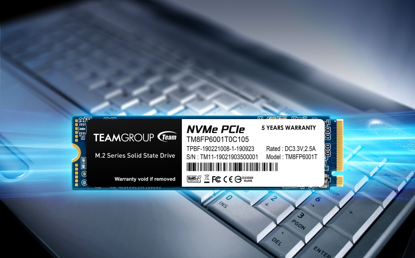 Teamgroup MP33 M.2 PCle SSD Face forward