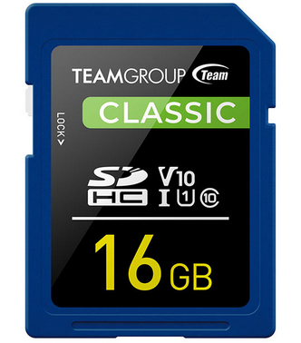 16GB CLASSIC SD Card Face forward
