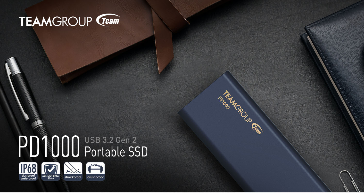 Disque Dur SSD externe PD1000 / 2 To / Aluminium