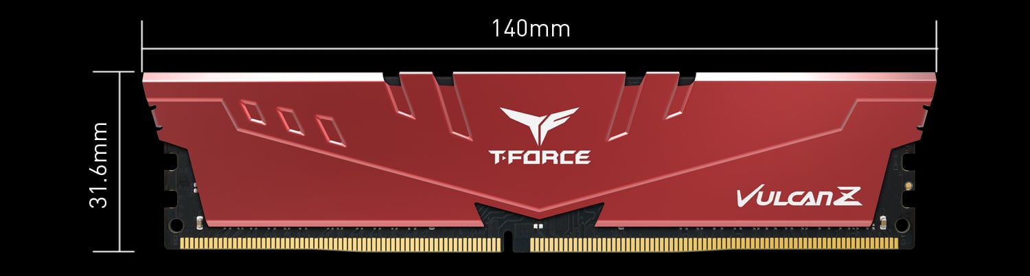4€26 sur Mémoire RAM Team Group T-Force Vulcan Z TLZRD416G3600HC18JDC01 16Go  (2x8Go) DDR4 3600MHz CL18 Rouge - Mémoire RAM - Achat & prix