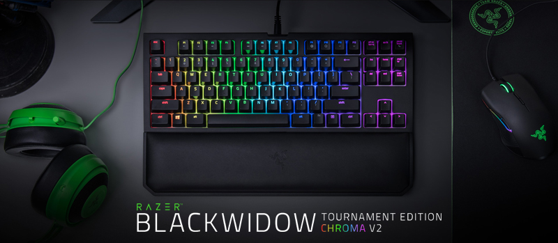 Razer BlackWidow Tournament Edition Chroma V2 - RGB Ergonomic Mechanical  Gaming 814855024179