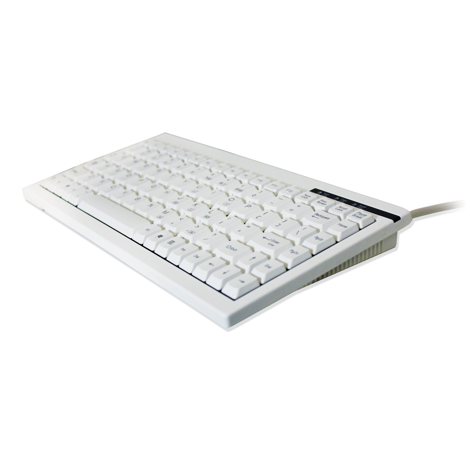 ACK-595PW - Mini Keyboard with Embedded Numeric Keypad (PS/2, White)