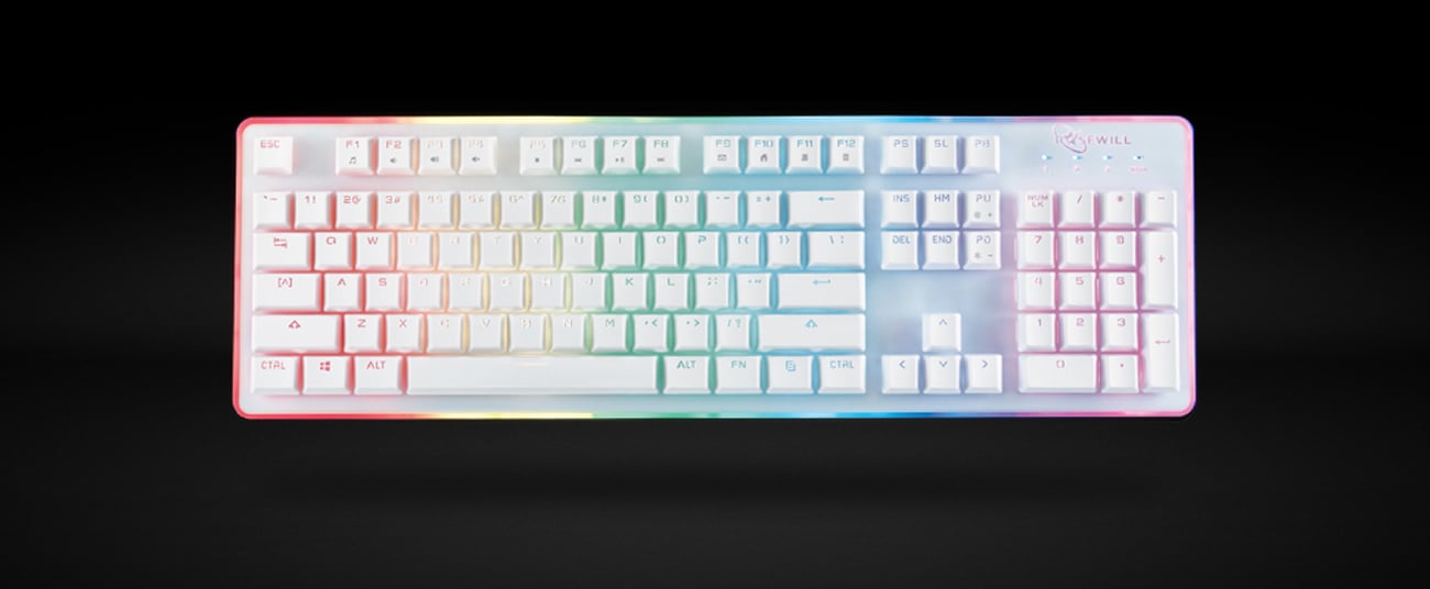 Rosewill NEON K51 - Hybrid Mechanical RGB Gaming Keyboard 