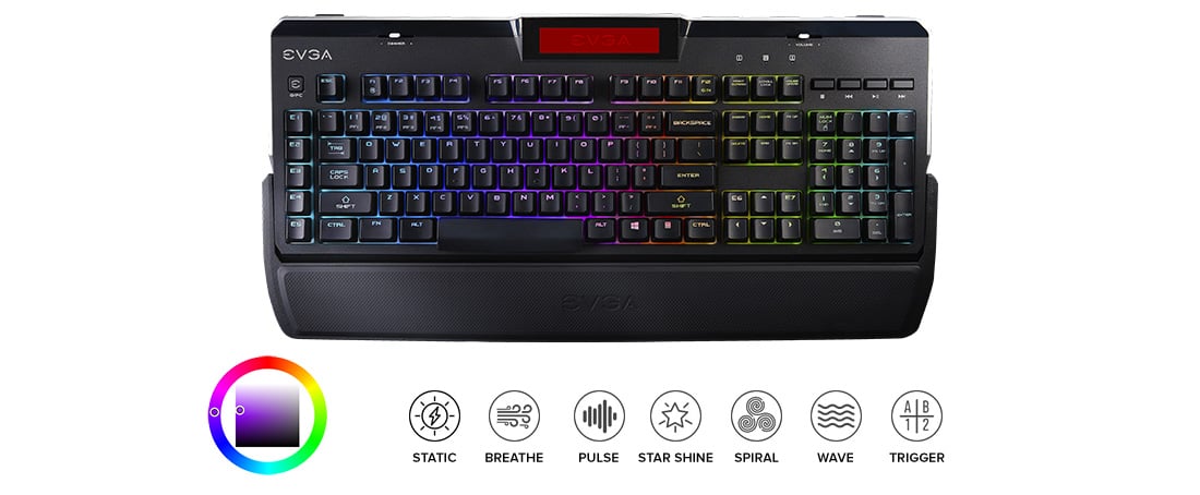 keyboard in colorful right