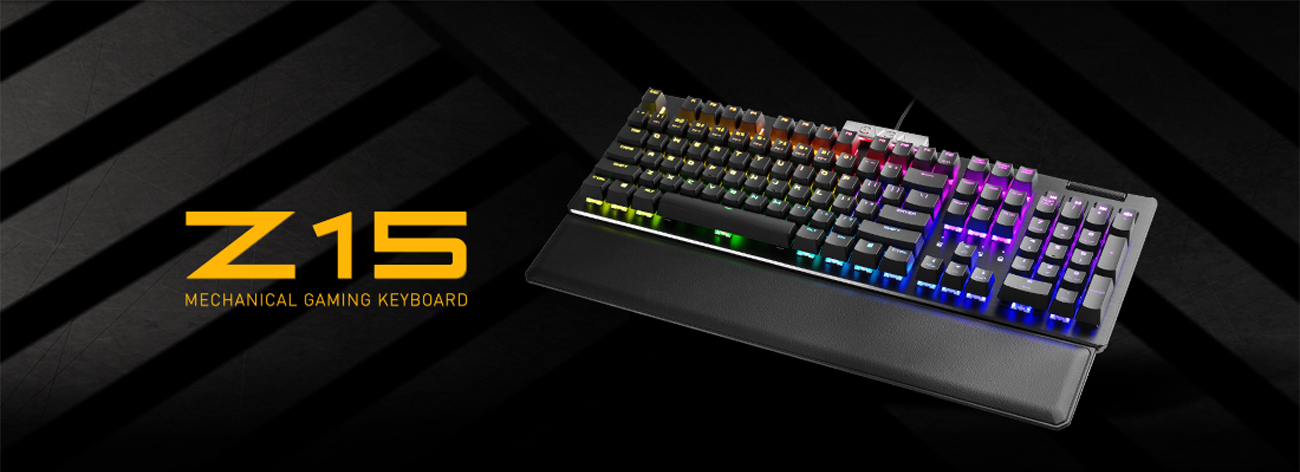 EVGA Clavier Mecanique Z15 RGB avec repose poignet, hotswap, switch si