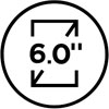   An icon of 6.0”-diagonal screen 