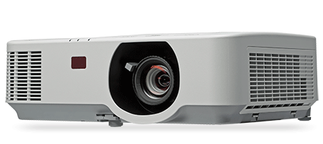 NEC Display Solutions P474W Projector Angled to the Left