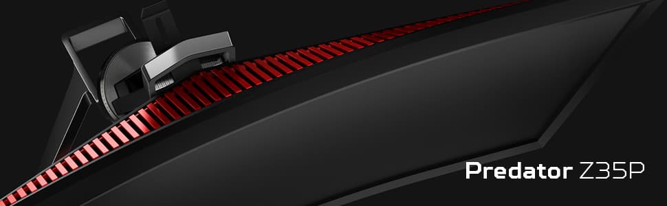 Acer Predator Z35P gaming monitor top view