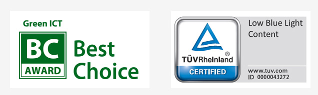 green choice icon , low blue light icon