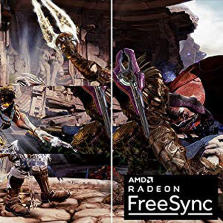 a comparison between FreeSync On and Off