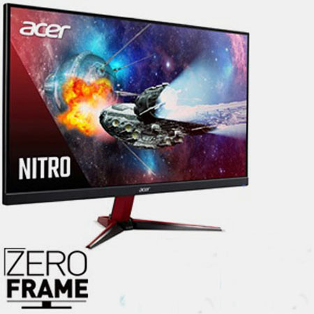 Acer Nitro VG271U showing a picture of space ship