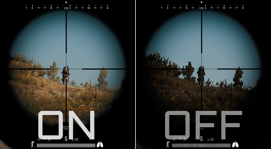 Difference between Black Equalizer on and off