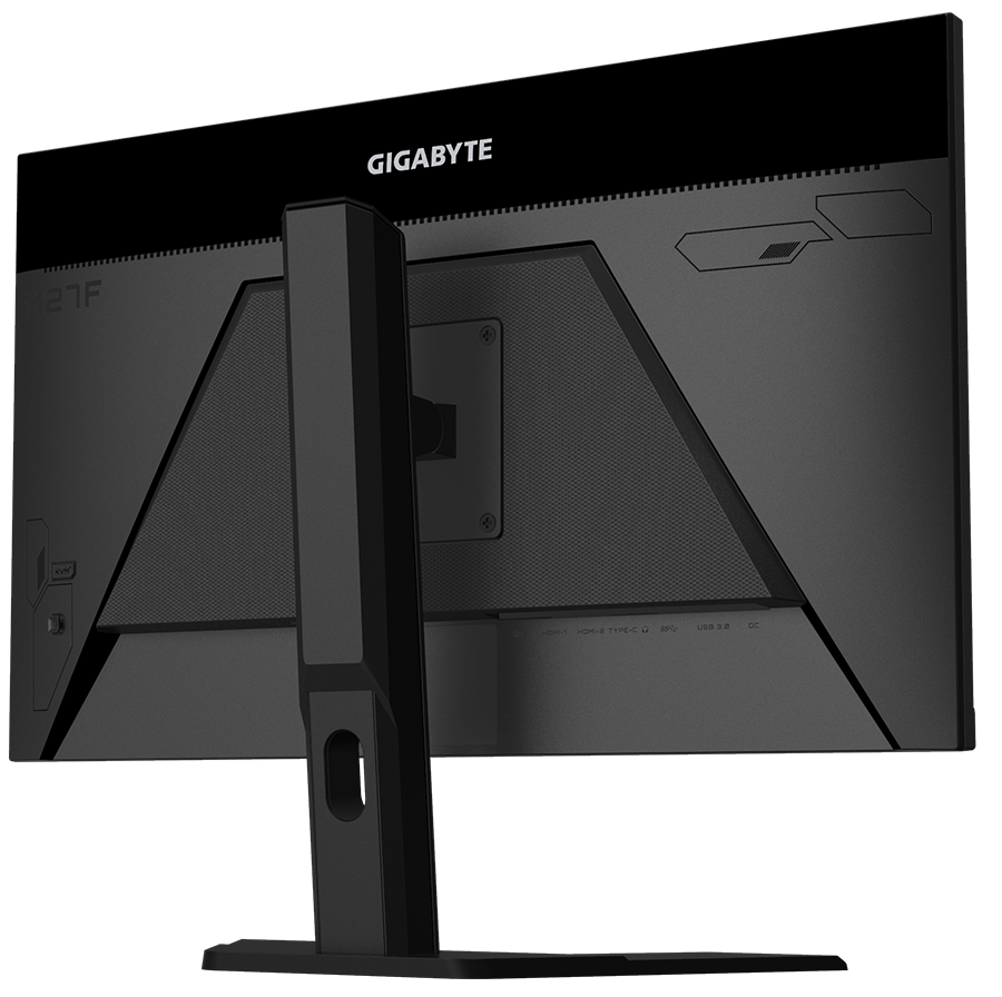 Rear view of Gigabyte G27QC