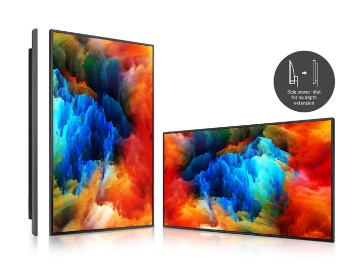 SAMSUNG QB75R-N Displays standing horizontal and vertically