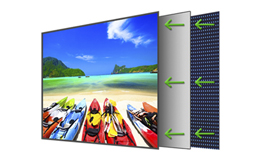 LED Tech Graphic for the Sceptre Monitor Angled to the Left