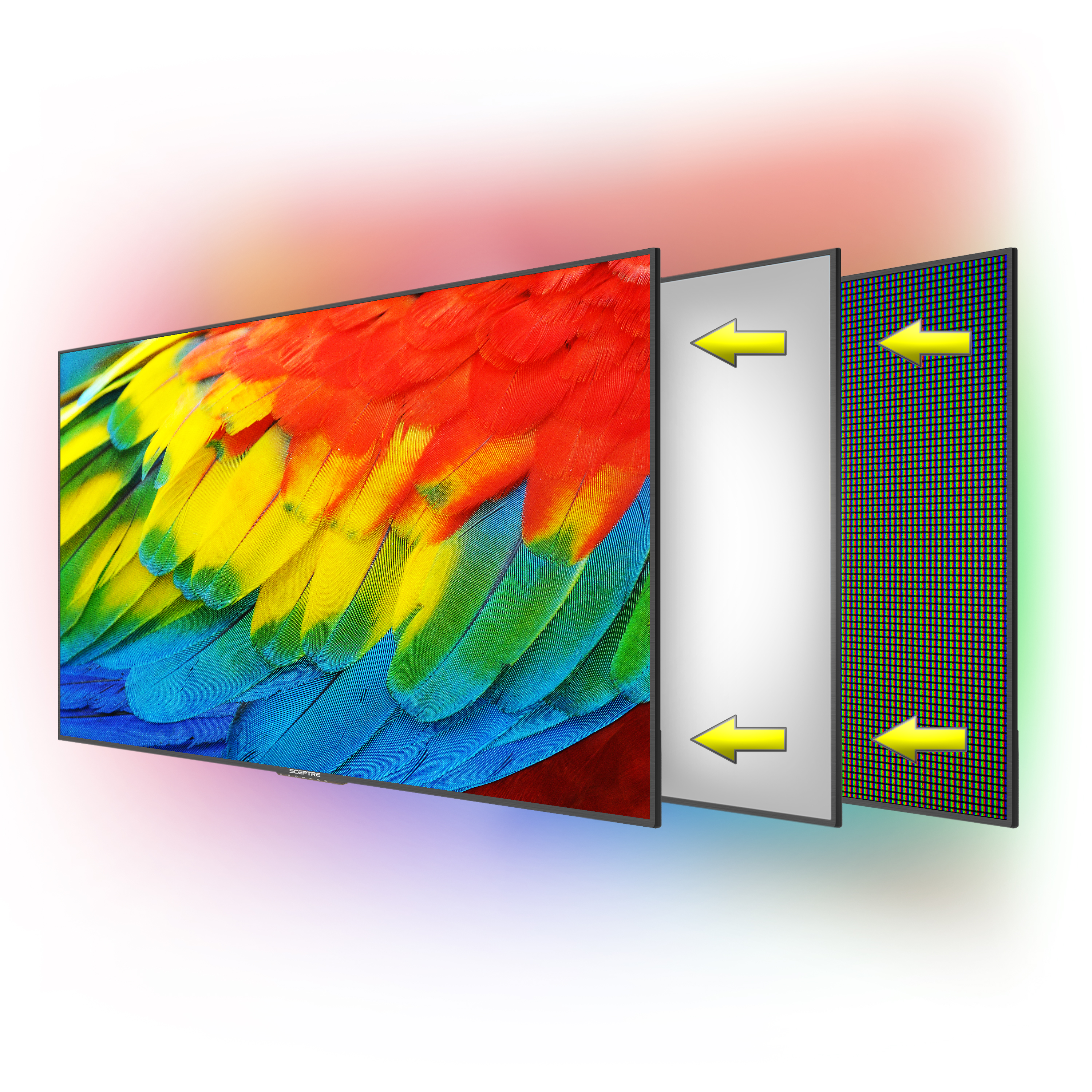 three layers of the monitor