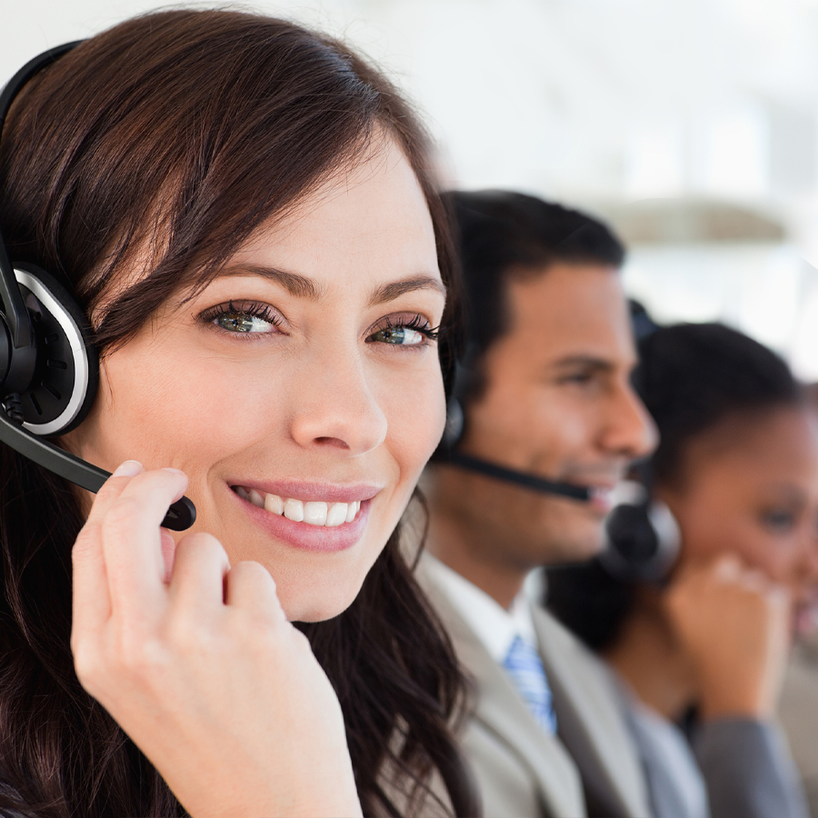 a woman of customer service