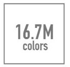 16.7M colors