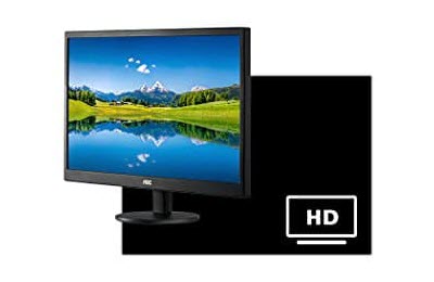 MONITOR AOC 20 PULGADAS, LED PLANO, PUERTO 1 VGA 1 HDMI, 5MS, 60HZ,  RESOUCION 1600X900 16:9 (E2070SWHN)