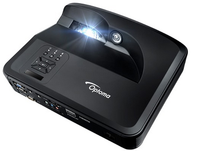 Optoma ZH420UST-B Multimedia Projector Angled Up to the Right