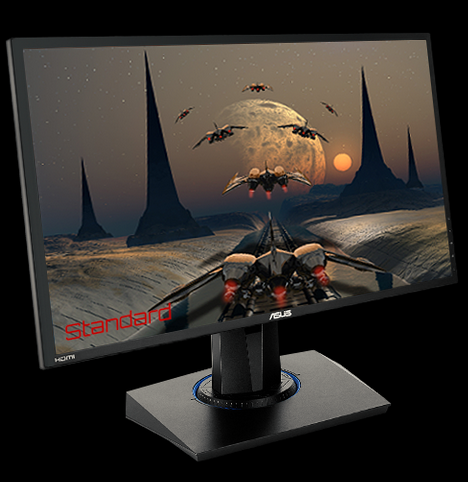 a monitor is facing right