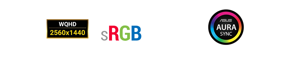 UWQHD iocn, 123% RGB icon, 144Hz icon, AURA icon