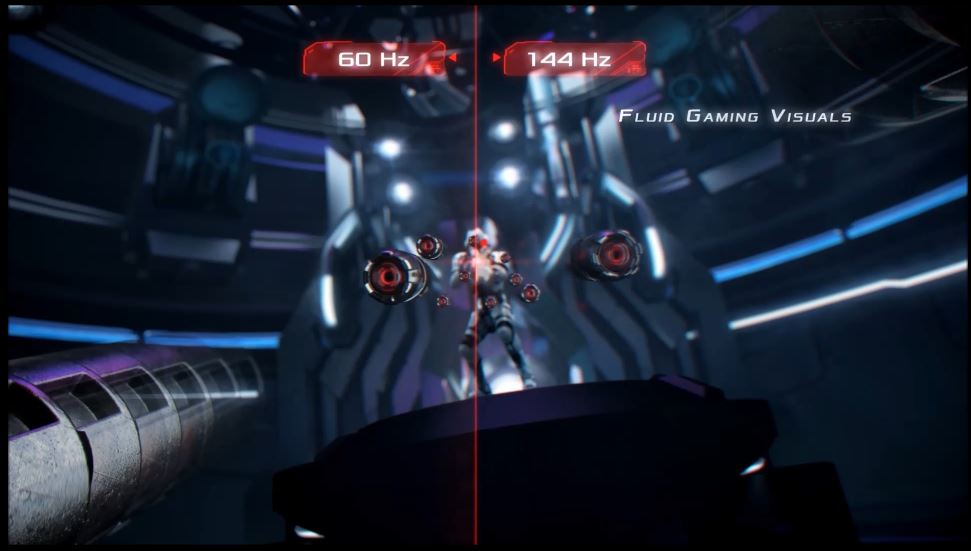 Incredible 144Hz refresh rate