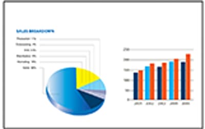 Pie Chart, Info Bar Graph and Table of Contents