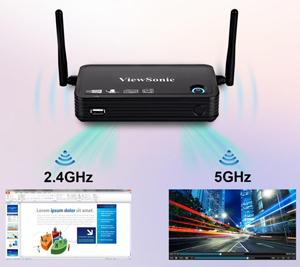 ViewSonic ViewSync 3 Wireless Full HD Dual-Band Wi-Fi Presentation Gateway with AutoProject Key