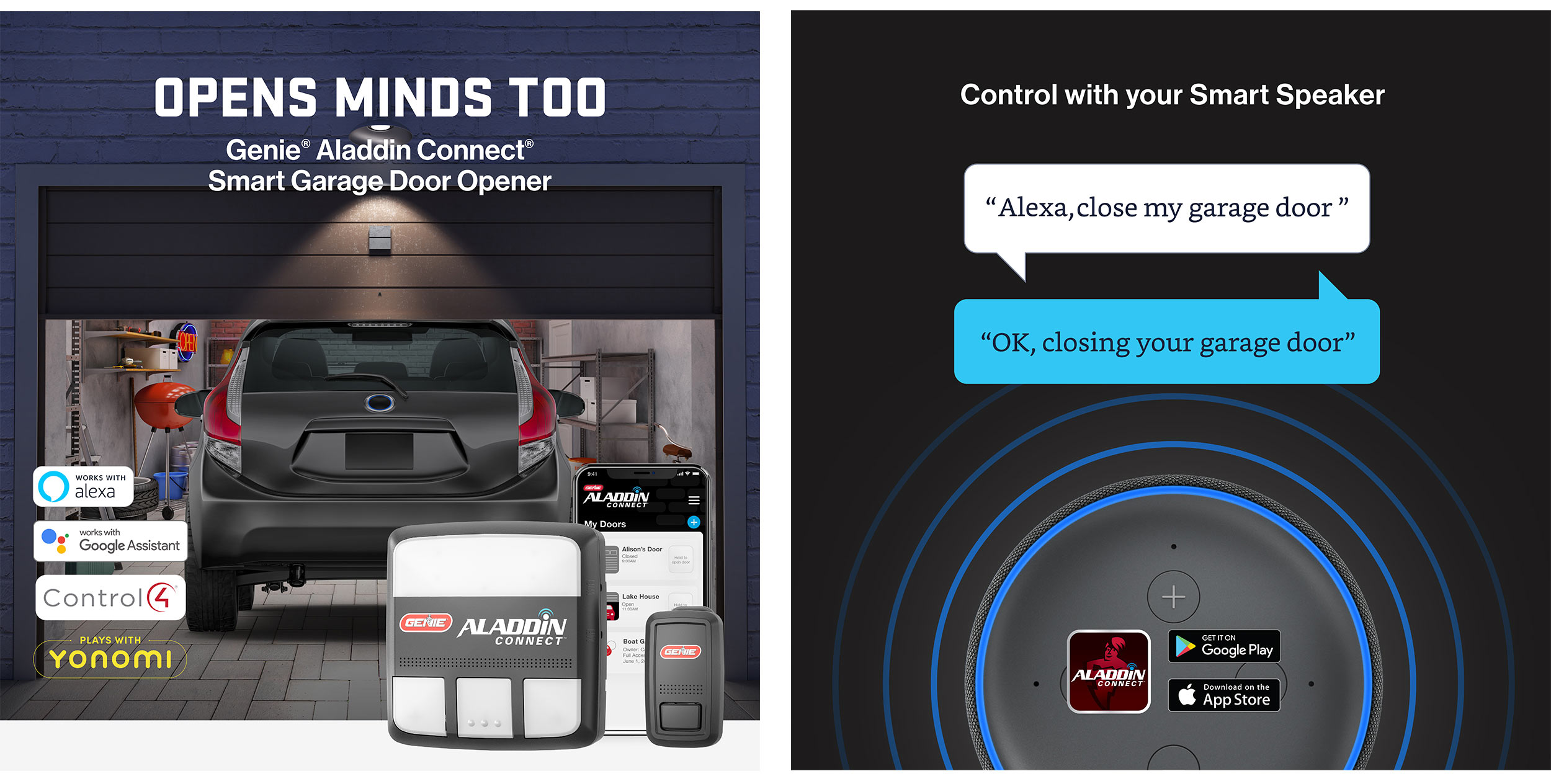 Aladdin Connect WiFi Garage Door Controller by Genie