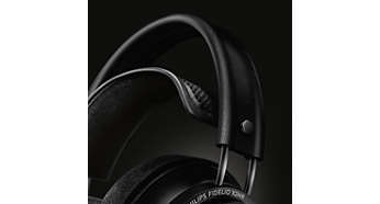 Headband Closeup of the Philips Fidelio X2HR Headphones