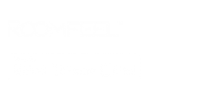 RoomFeel Logo and Made for iPod, iPhone and iPad badge
