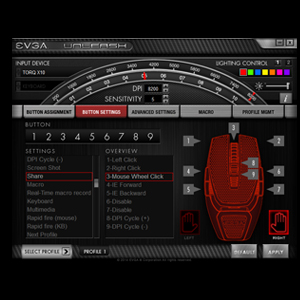 EVGA TORQ X10 gaming mouse