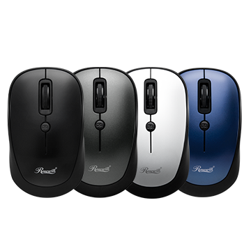 Black, Gray, White and Blue Rosewill Wireless Optical Computer Mice