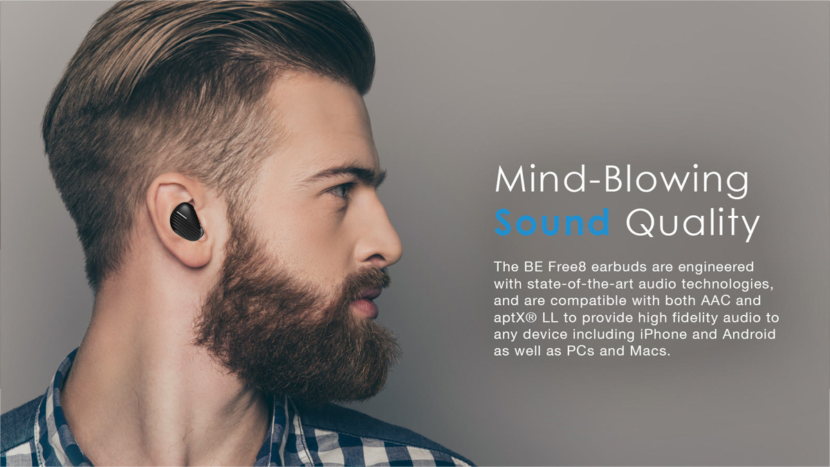 Optoma Nuforce BE Free8 Wireless Earphones Working with Siri and