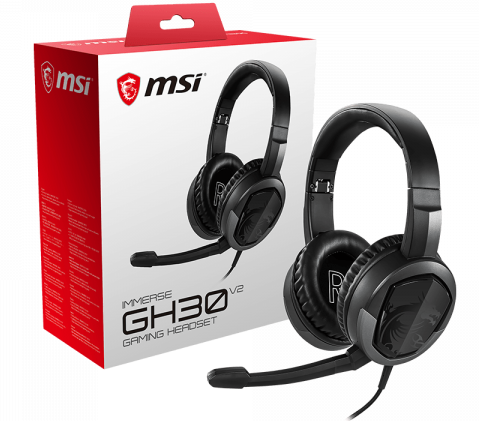 MSI Immerse GH30 V2 3.5mm Connector Circumaural Headset