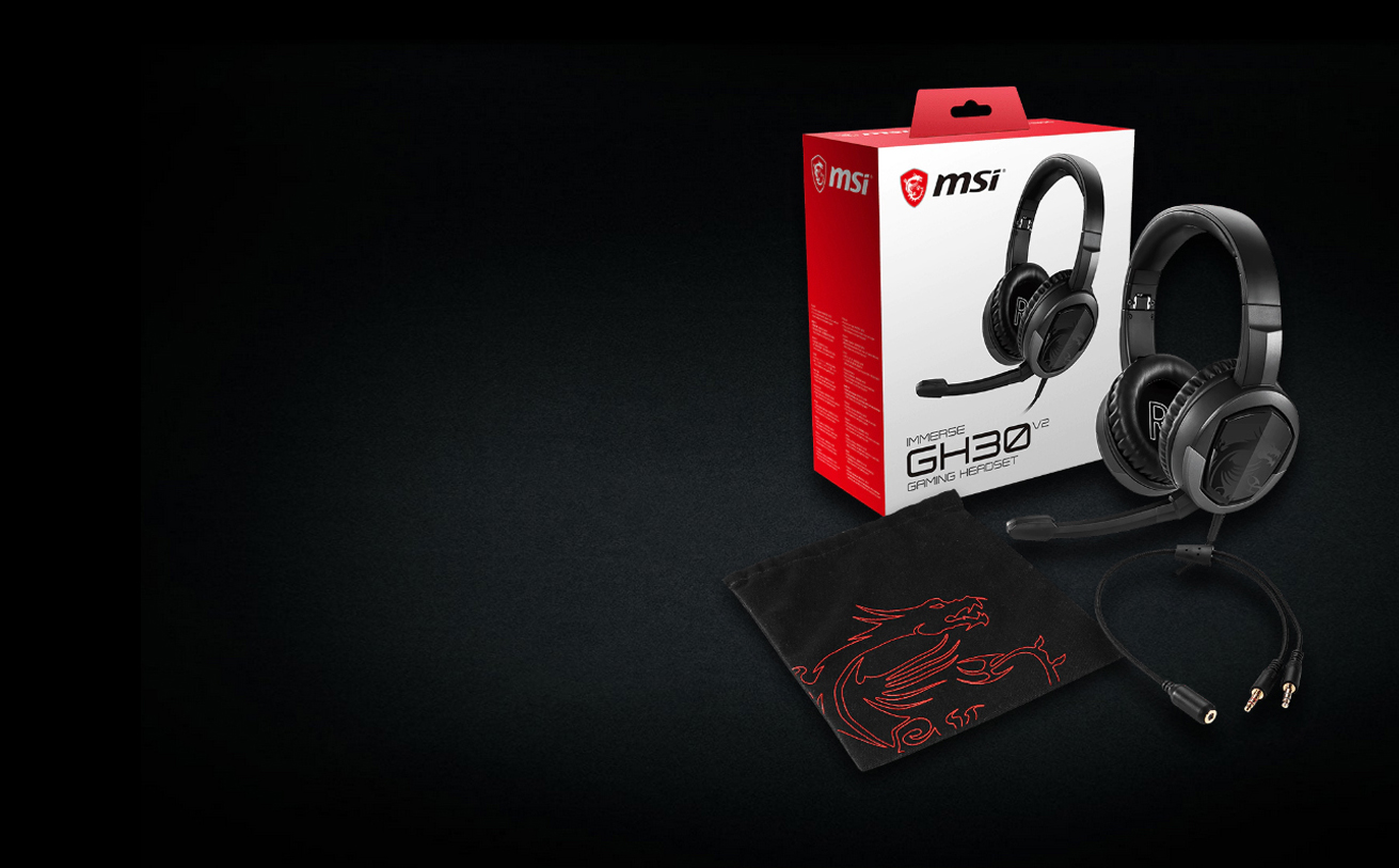 MICRO CASQUE GAMER MSI IMMERSE GH30 (S372101001SV1)