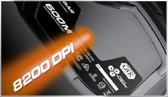 8200 DPI PRECISION GAMING SENSOR TECHNOLOGY