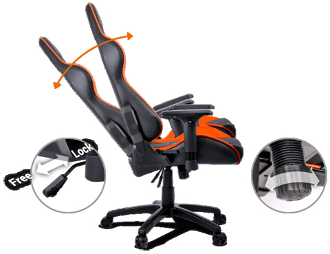 COUGAR Gaming Chair ARMOR PRO (Black and Orange) - Expert-Zone