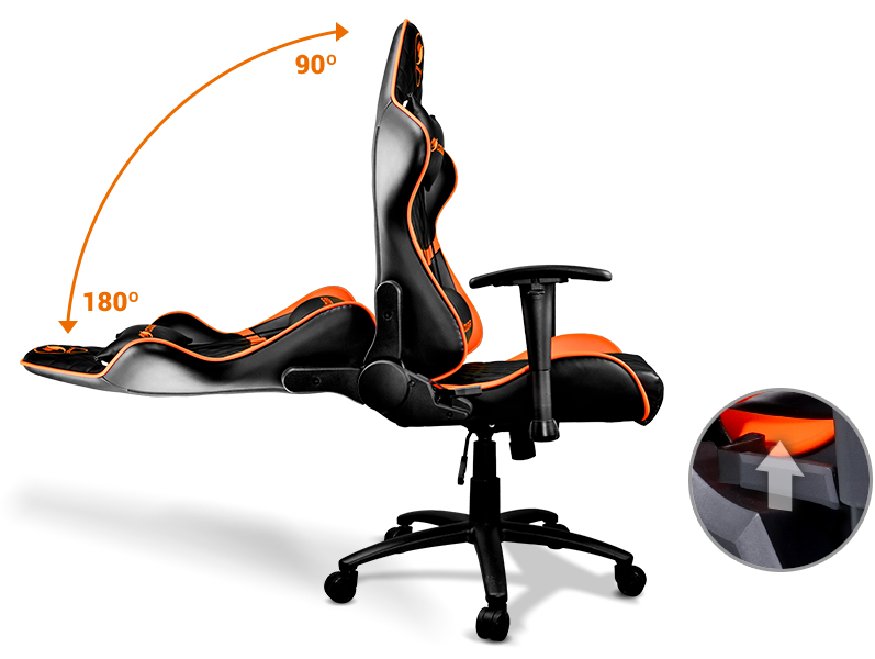 COUGAR Armor One Gaming Chair (Black and Orange) ARMOR ONE B&H
