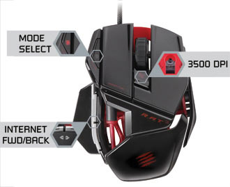 Mad Catz R.A.T. 3 Gaming Mouse - Take Control of Your Games