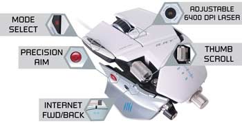 Mad Catz R.A.T. 7 Gaming Mouse - Precision Aim Mode