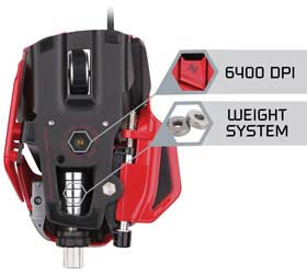 Mad Catz R.A.T. 7 Gaming Mouse - True 6400 DPI Laser Sensor