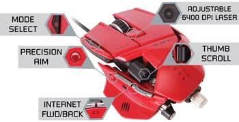 Mad Catz R.A.T. 7 Gaming Mouse - Precision Aim Mode